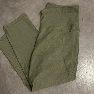 Old Navy Olive Green High-Waist Leggings
